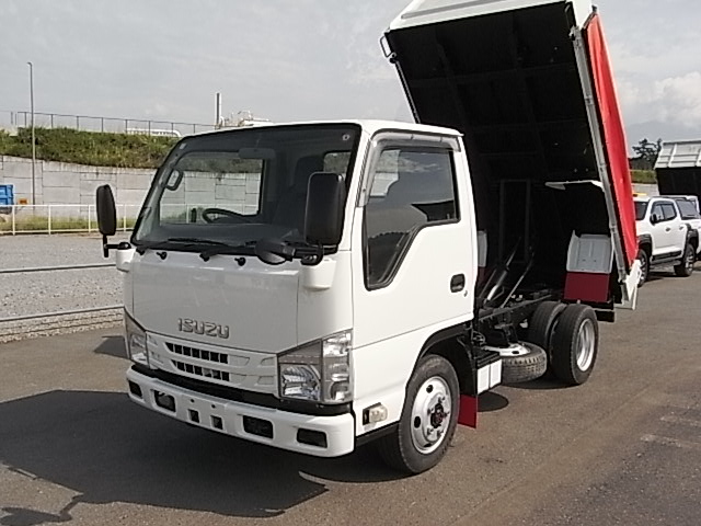 27年エルフ全低床8.9万km走行 新明和4WDダンプ